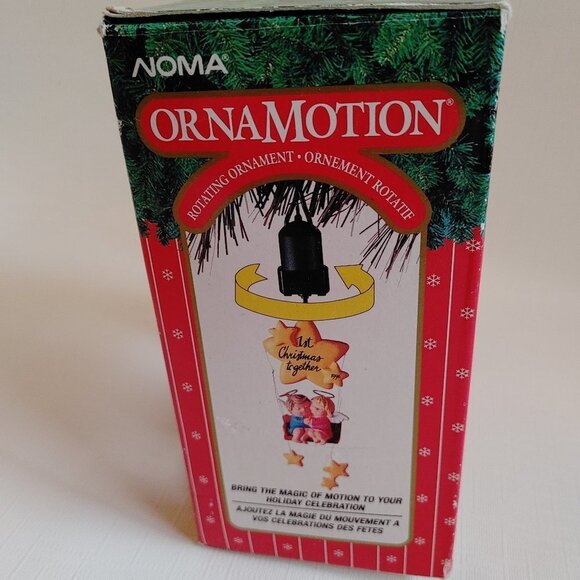 Vintage 1989 Noma Ornamotion Ornament First Christmas Together Rotating Star - Picture 3 of 11